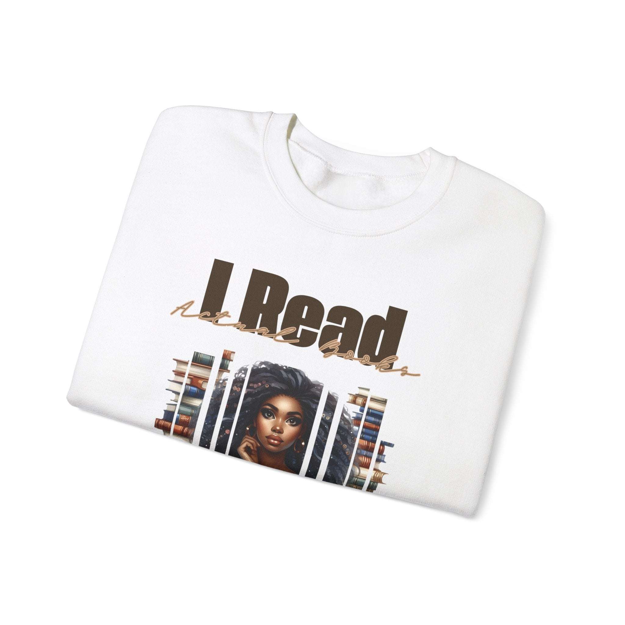 read actual books Unisex Heavy Blend™ Crewneck Sweatshirt
